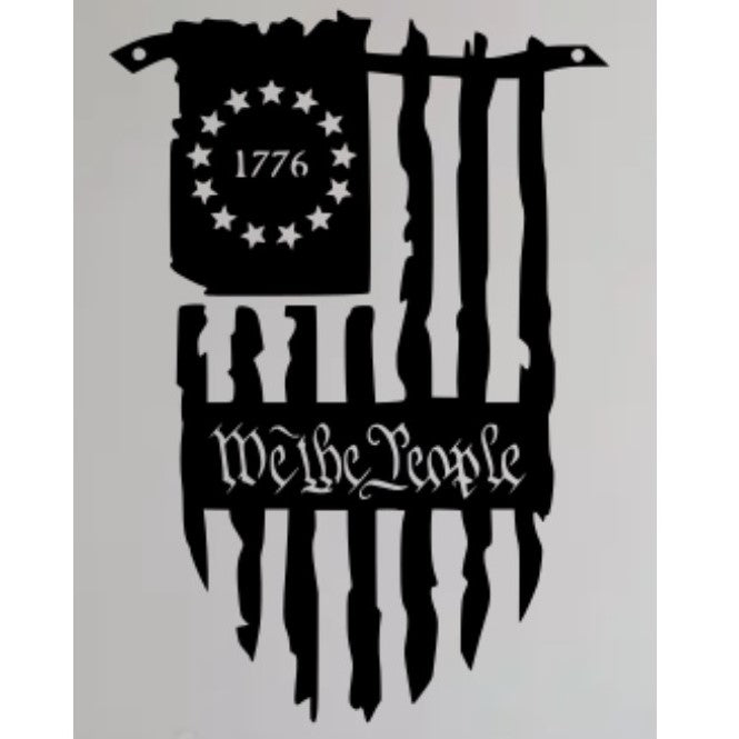 "We The People " 24" or 32" Tall Metal Art